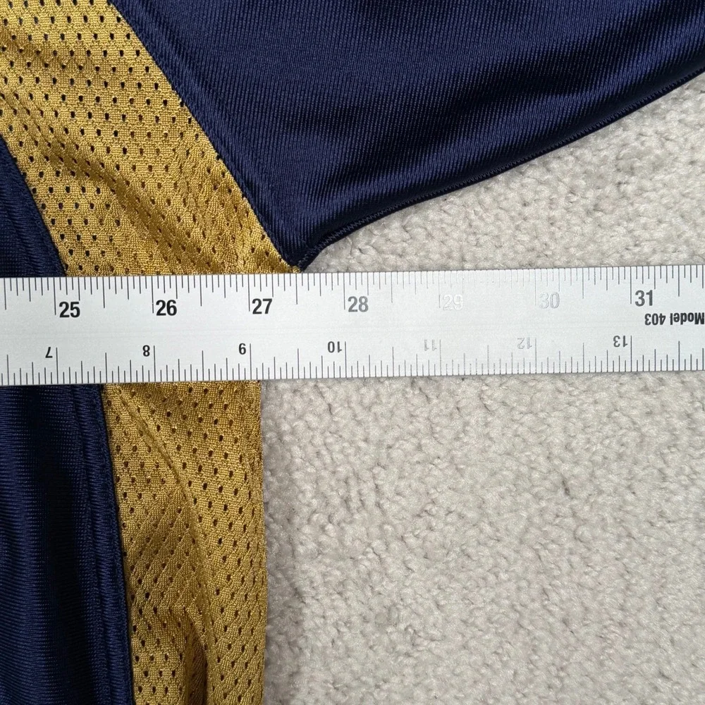 VTG 90s Starter Team Panthers Football Jersey Navy Gold Mens 3XL Made In Macau
